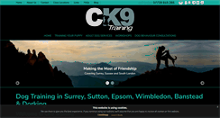 Desktop Screenshot of ck9training.co.uk