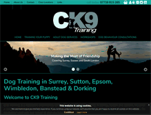 Tablet Screenshot of ck9training.co.uk